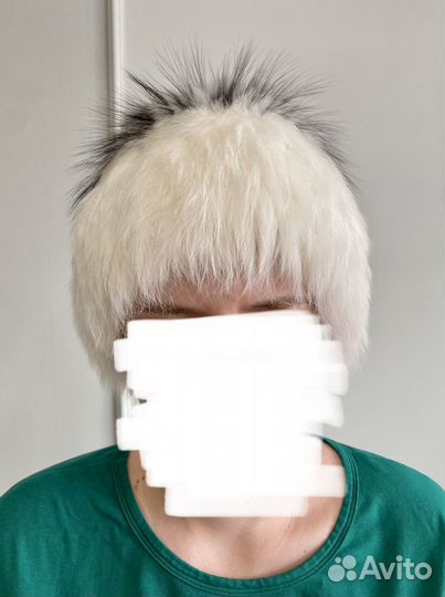 Шапка натур мех