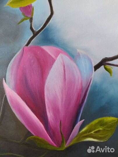 Картина маслом на холсте цветы