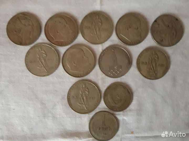 Рубли СССР юбилейные