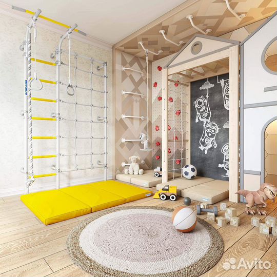 Детский спортивный комплекс с сеткой