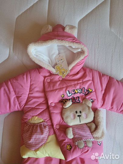 Зимний комбинезон для девочки новый