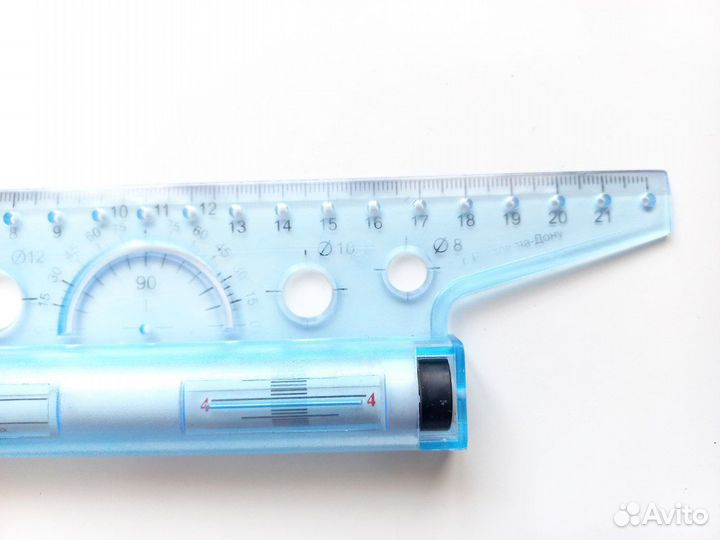 Роликовая рейсшина чертежная 22 см