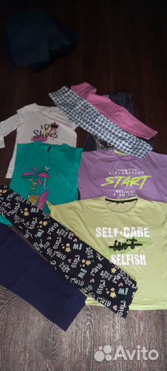 Вещи пакетом на девочку рост 140