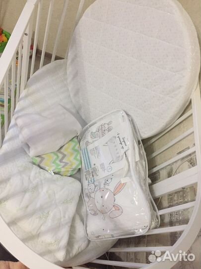 Кроватка трансформер круглая