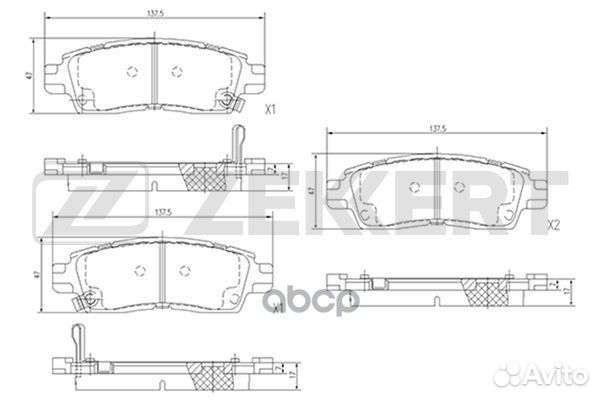 Колодки торм. диск. задн. Chevrolet Trailblazer