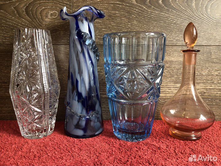 Вазы и штофы. Хрусталь, стекло, фарфор