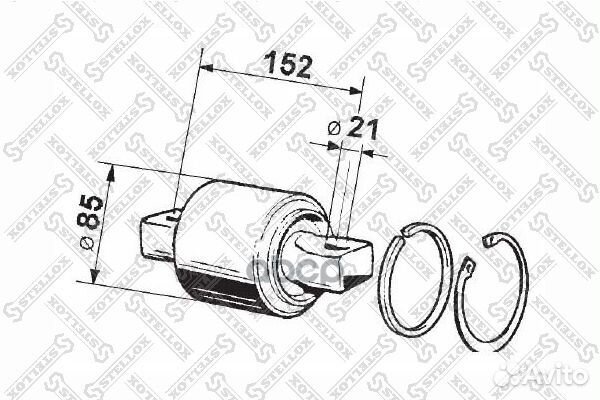 84-12010-SX р/к реакт.тяги (мпр) D85x152xd21 ко