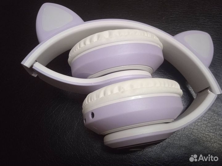 Наушники с кошачьими ушками новые