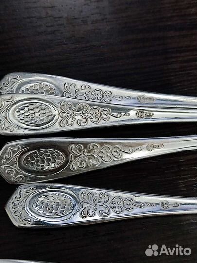 Ложки чайные посеребренные