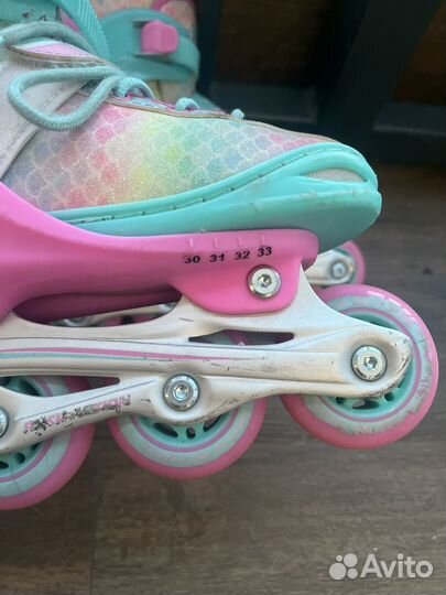 Роликовые коньки детские раздвижные 2в1 30-33