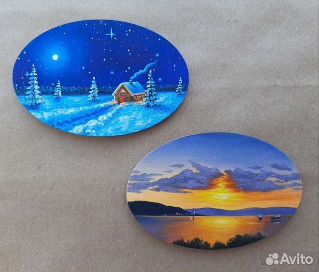 Магнит на холодильник(сувенир) ручная роспись