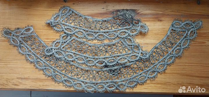 Кружевной комплект, воротник и манжеты