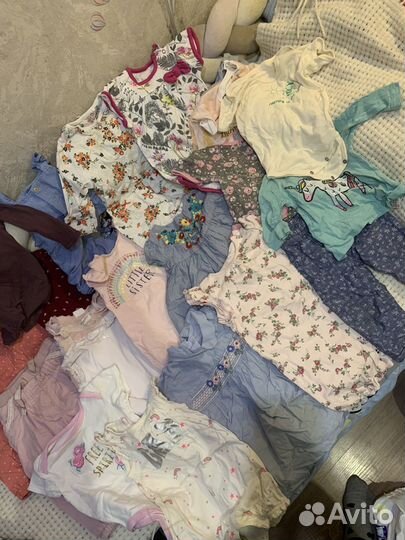 Вещи пакетом на девочку 74-80
