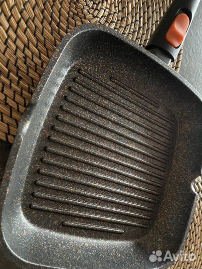 Сковорода гриль сковорода съемная ручка