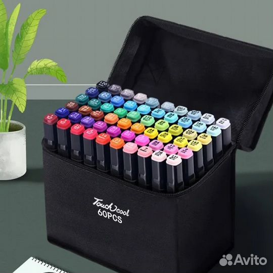 Набор маркеров для скетчинга 60 цветов