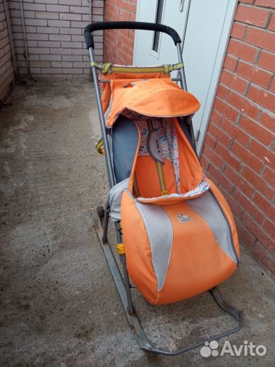 Детские санки коляска nika