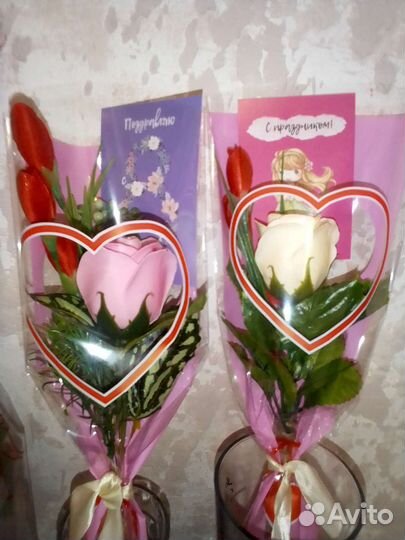 Букет цветов из мыла