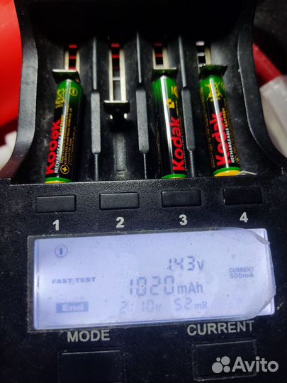 Два аккумулятора AAA Kodak HR03 1000mAh 1,2V