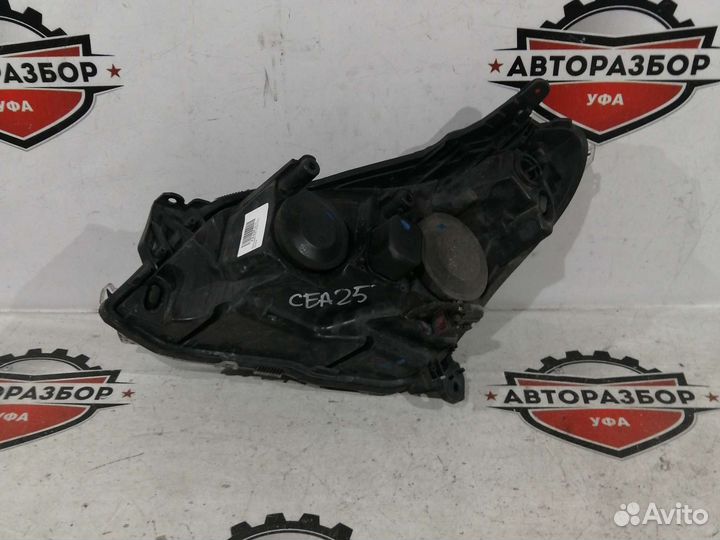 Фара правая opel astra H черная маска
