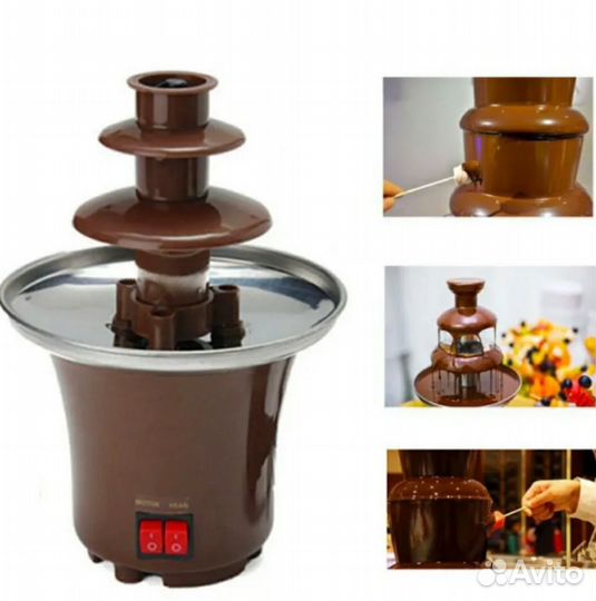 Шоколадный фонтан настольный, фондю