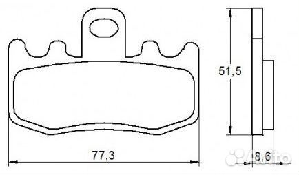 Тормозные колодки дисковые мото Accossato FDB2125