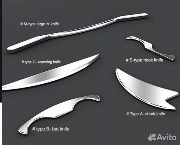 Блэйд/скребок для массажа гуаша стальной