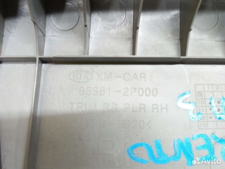 Накладка декаративная задняя Киа Соренто 2