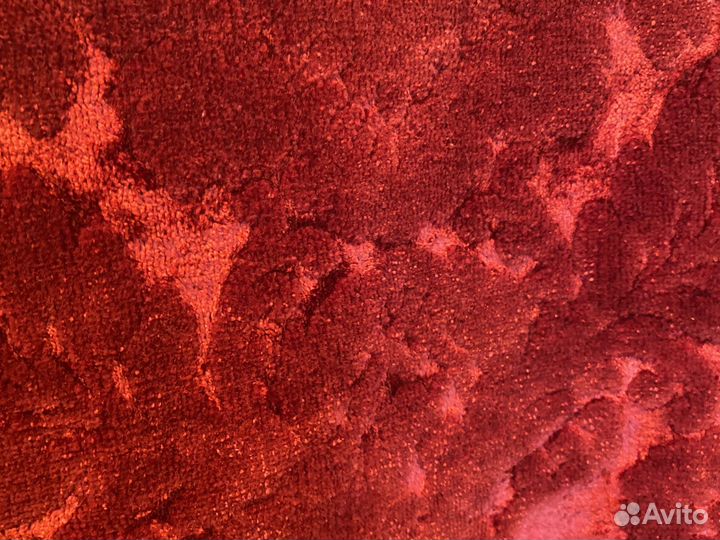 Скатерть бархатная с бахромой времен СССР