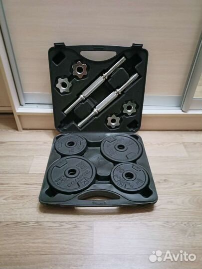 Гантели разборные в кейсе Domyos железные