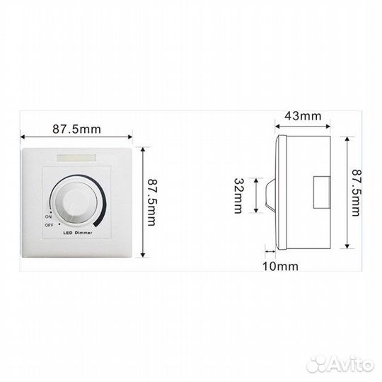 Диммеры для светодиодных светильников до 2000W Led