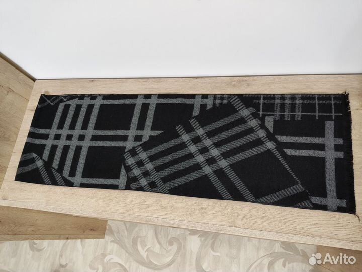 Новый мужской шарф 20 кашемир, 80 модал, 170х30