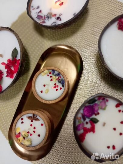 Ароматизированные свечи ручной работы