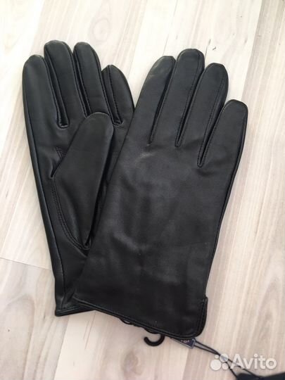 Мужские кожаные перчатки новые