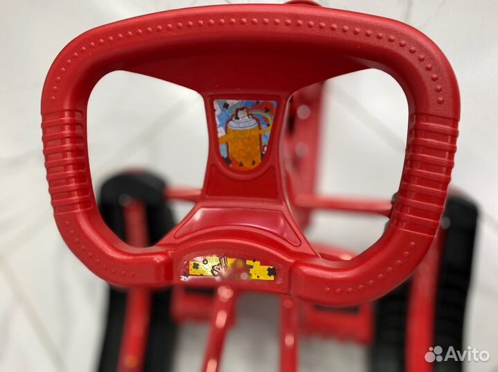 Снегокат «Тимка спорт 4-1» со спинкой с граффити н