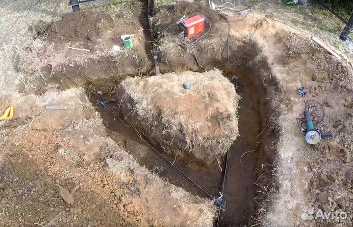 Монтаж контура заземления, заземление