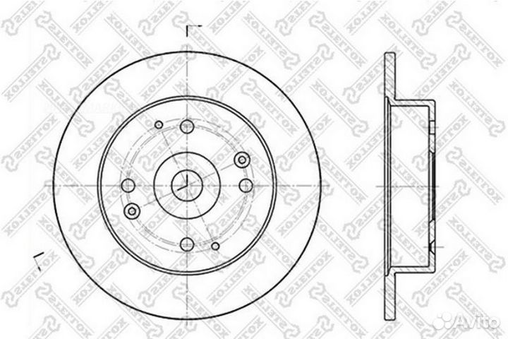 Stellox 6020-9939-SX Диск торм. зад. Rover 600 1.8-2.3 90