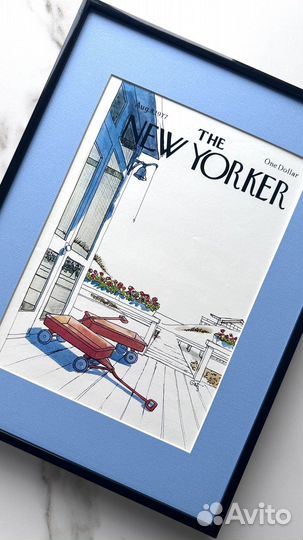 Постер из обложки The New Yorker 8 авг 1977