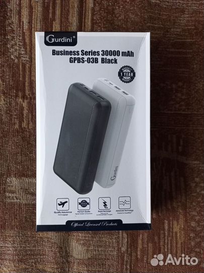 Powerbank Gurdini gpbs-03b, 30000 mAh