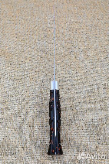 Нож Шеф № 6 сталь 95Х18 рукоять акрил коричневый