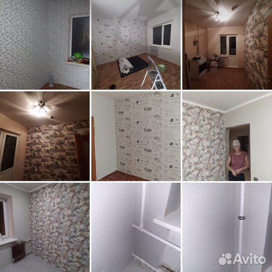 Поклейка обоев