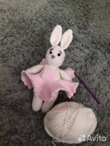 Вязаный зайка