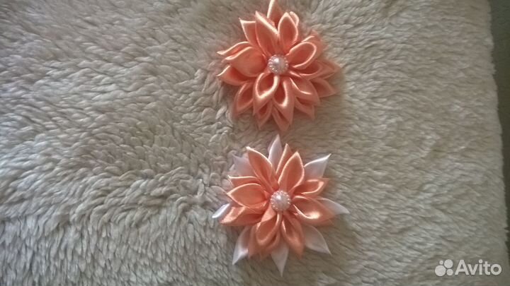 Цветы из атласа(канзаши)