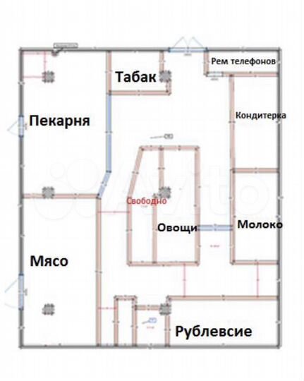 Торговая площадь, 7.5 м²