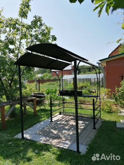 Мангал с печкой