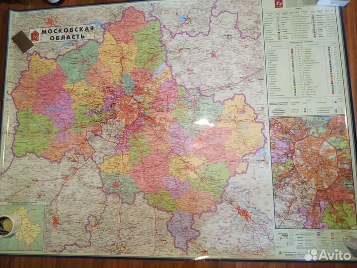 Карта Московской области