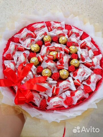 Сладкие букеты из конфет