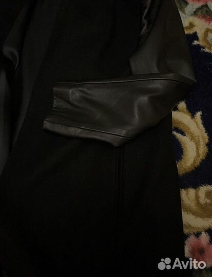 Пальто драповое zara woman женское 48 размер