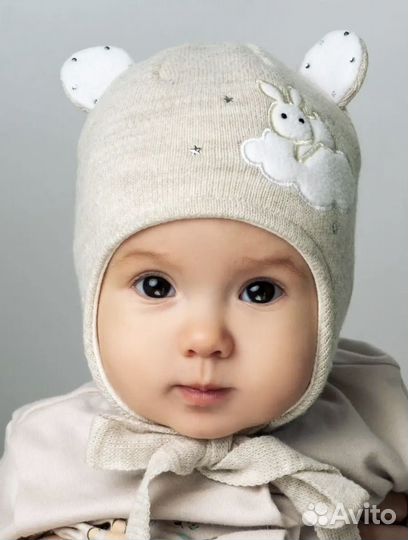 Шапка шлем для девочки