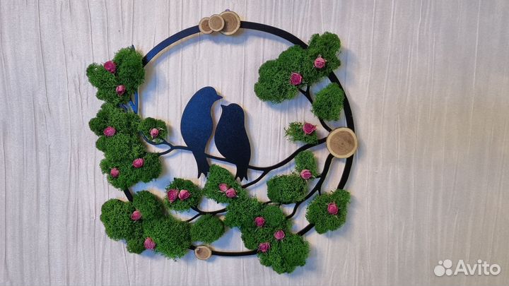 Настенное панно из мха