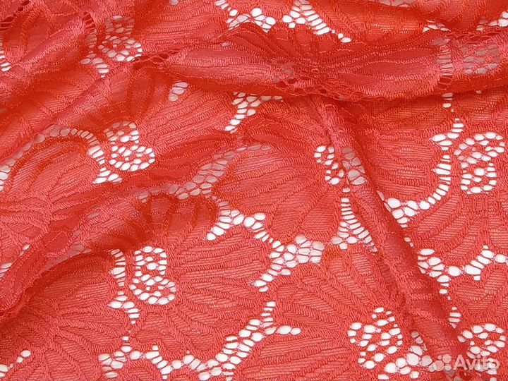 Кружевное полотно гипюр. Отрез